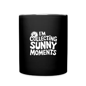 Sunny Summer Moments Vibes Summer Sun - Full Colour Mug - black - Front