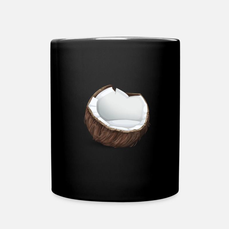 coconut - Full Colour Mug - black