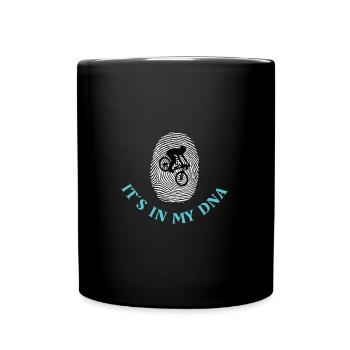Mountainbike : its in my DNA - Tasse einfarbig - Schwarz - Vorne