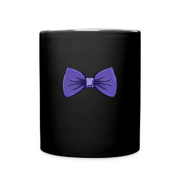 Boucle violette - Mug uni - noir - Devant