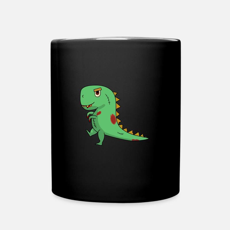 Zombie Dinosaure Halloween - Mug uni - noir