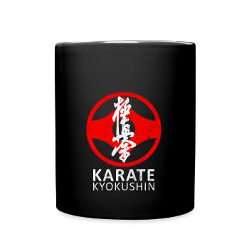 Kyokushin Karate Kampfkunst Japan Vintage - Tasse einfarbig - Schwarz - Vorne