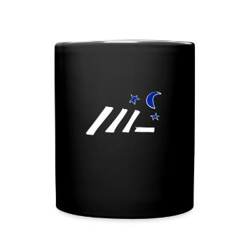 symbole étoile lune lignes - Mug uni - noir - Devant
