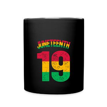 Juneteenth - Mug uni - noir - Devant