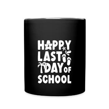 Dernier jour d’école - Mug uni - noir - Devant