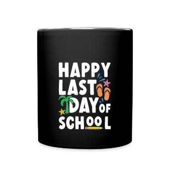 Dernier jour d’école - Mug uni - noir - Devant