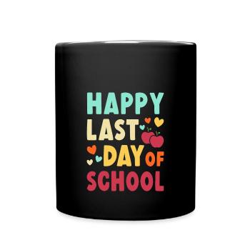 Dernier jour d’école - Mug uni - noir - Devant