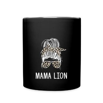 Signe du zodiaque Lion - Mug uni - noir - Devant