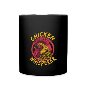Hühnerflüsterer Chuchoteur de poulet - Mug uni - noir - Devant