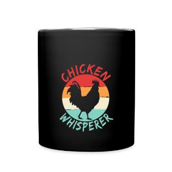 Hühnerflüsterer Chuchoteur de poulet - Mug uni - noir - Devant