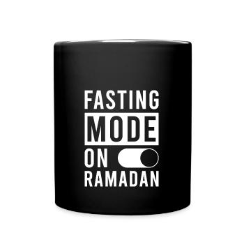 Fastenmodus An Ramadan - Tasse einfarbig - Schwarz - Vorne