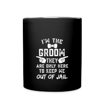 The Groom - Der Bräutigam - Tasse einfarbig - Schwarz - Vorne