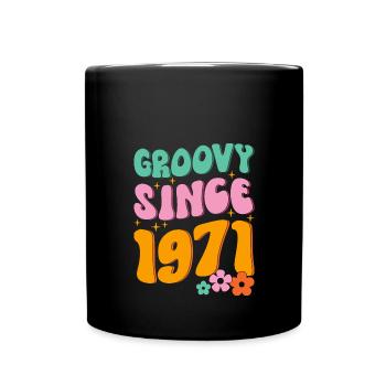 Groovy Hippie depuis 1971 - Mug uni - noir - Devant