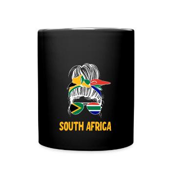 Messy Bun South Africa - Full Colour Mug - black - Front