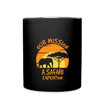 Notre mission Une expédition safari - Mug uni - noir - Devant