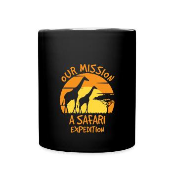 Notre mission Une expédition safari - Mug uni - noir - Devant