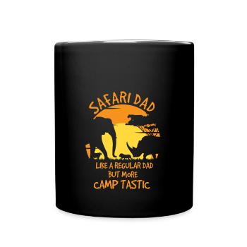 Safari Papa - Mug uni - noir - Devant