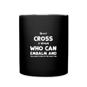 Ne croisez jamais une femme qui peut Emba... - Mug uni - noir - Devant