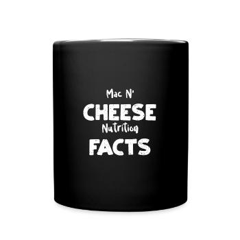 Mac N’Cheese Valeur nutritive - Mug uni - noir - Devant
