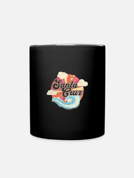Santa Cruz Hoodie CA California Beach Kalifornien - Tasse einfarbig - Schwarz