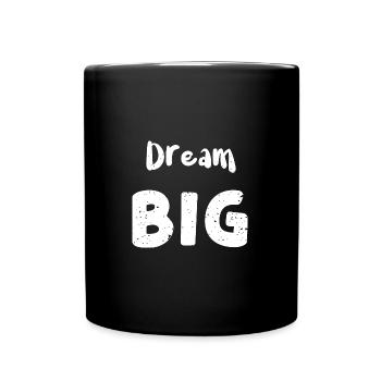 Dream Big - Raccoon - Tasse einfarbig - Schwarz - Vorne