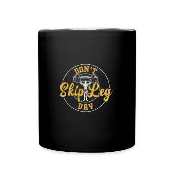 Ne sautez pas le jour des jambes - Gym - Mug uni - noir - Devant