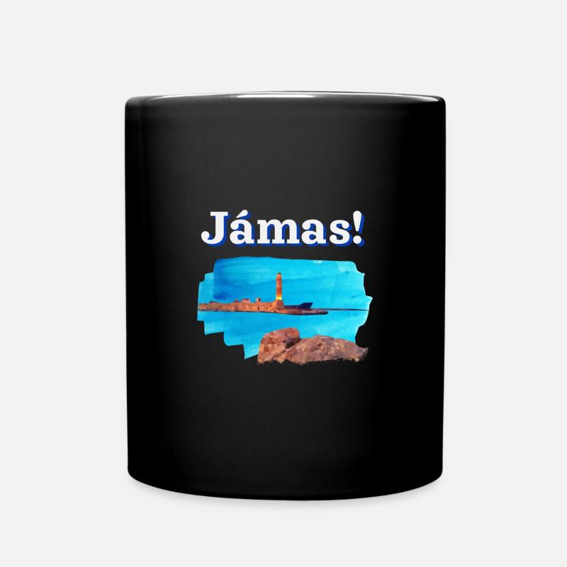 Cheers in Greek - Full Colour Mug - black