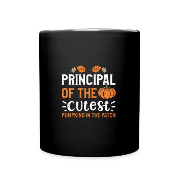 Principal Of The Cutest Pumpkins... - Tasse einfarbig - Schwarz - Vorne