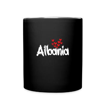 Albania - Tasse einfarbig - Schwarz - Vorne
