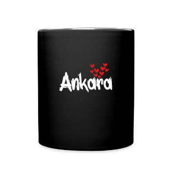 Ankara - Tasse einfarbig - Schwarz - Vorne