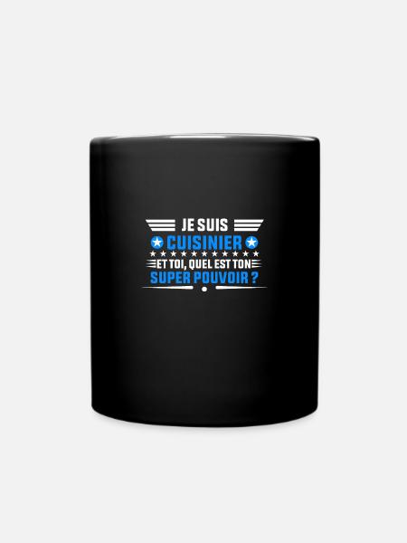je suis Cuisinier dée cadeau pour Cuisinier - Mug uni - noir