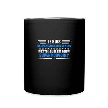 Je Suis Responsable des ventes idée cadeau homme s - Mug uni - noir - Devant