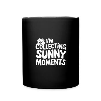 Sunny Summer Moments Vibes Summer Sun - Full Colour Mug - black - Front