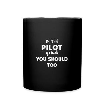 Rc pilote d’essai si je t’esquive shou... - Mug uni - noir - Devant