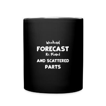 Prévisions du week-end rc avions et s... - Mug uni - noir - Devant