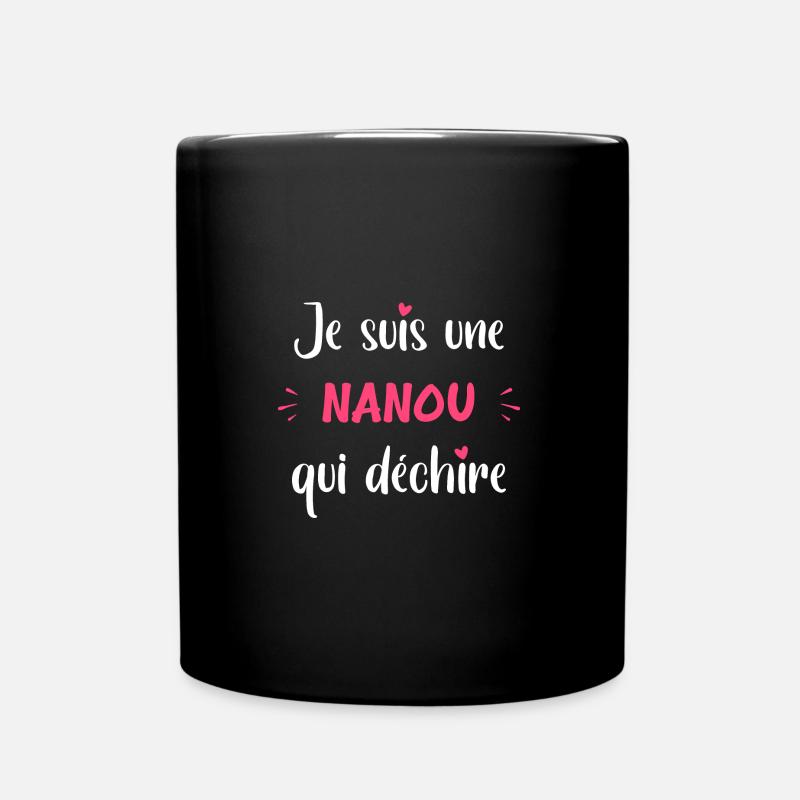 nanou qui déchire - Mug uni - noir
