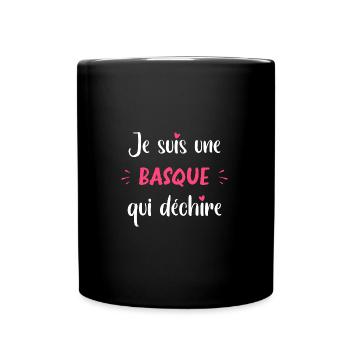 Je une basque qui déchire - Mug uni - noir - Devant