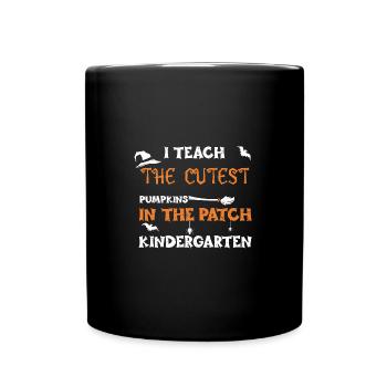 I Teach The Cutest Pumpkins In T... - Tasse einfarbig - Schwarz - Vorne