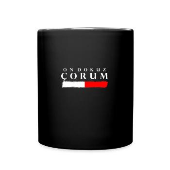 on dokuz Çorum türkei - Tasse einfarbig - Schwarz - Vorne