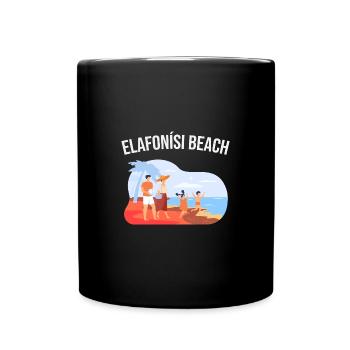 Elafonisi Beach - Full Colour Mug - black - Front
