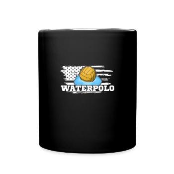 Wassersport Wasserballer Wasserball Team Spruch - Tasse einfarbig - Schwarz - Vorne
