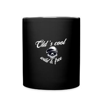 Old's cool Vintage Logo - Tasse einfarbig - Schwarz - Vorne