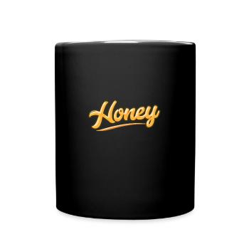Abeille - Mug uni - noir - Devant