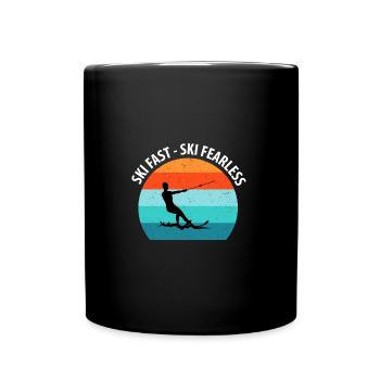 Water skis, water skis, water skiers - Full Colour Mug - black - Front