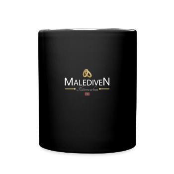 Flitterwochen Malediven - Tasse einfarbig - Schwarz - Vorne