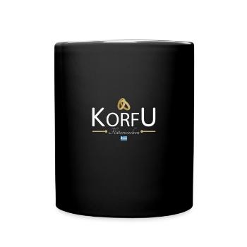 Flitterwochen Korfu - Tasse einfarbig - Schwarz - Vorne