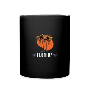 Florida Sunshine State - Tasse einfarbig - Schwarz - Vorne