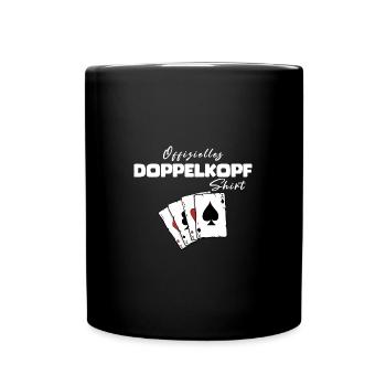 Doppelkopf Chemise Officielle - Mug uni - noir - Devant