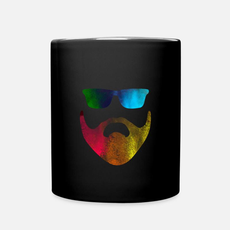 Hipster bunt - Tasse einfarbig - Schwarz