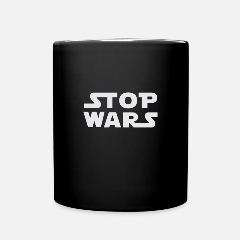 Arrêtez les guerres - Mug uni - noir